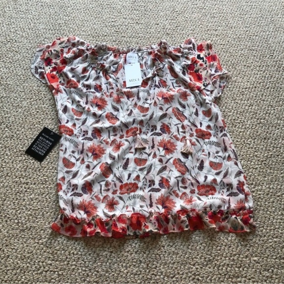 Misa Los Angeles Olga Floral Top Size XS - Picture 5 of 5